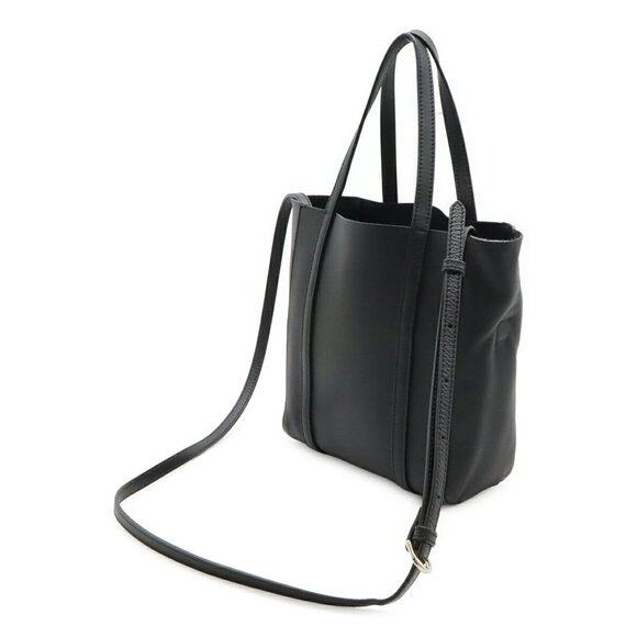 BALENCIAGA Black Leather Shoulder Bag - Picture 3 of 9